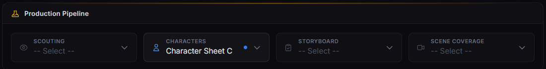 Character Sheet pipeline tab